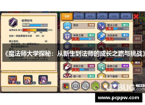 《魔法师大学探秘：从新生到法师的成长之路与挑战》